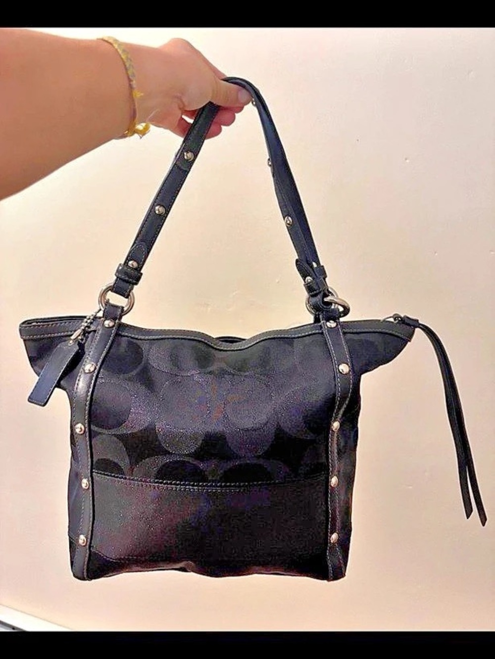 Coach Legacy Duffle Black Shoulder Bag